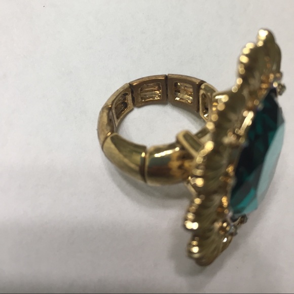 Betsey Johnson Teal Mermaid Stretch Ring - Picture 12 of 16